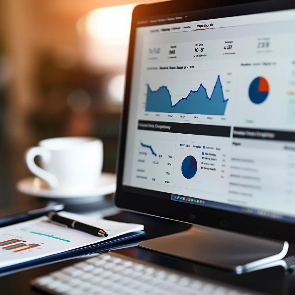 Computer screen showing keyword research tool for local SEO analysis
