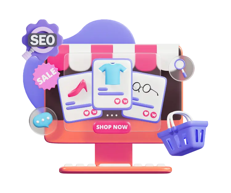 graphic showing our ecommerce seo service