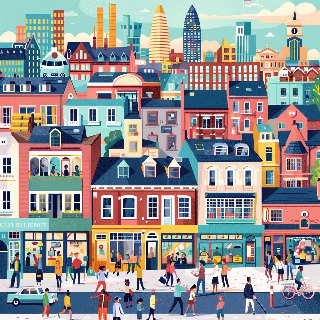 Leeds cityscape with local businesses highlighting digital marketing and SEO visibility