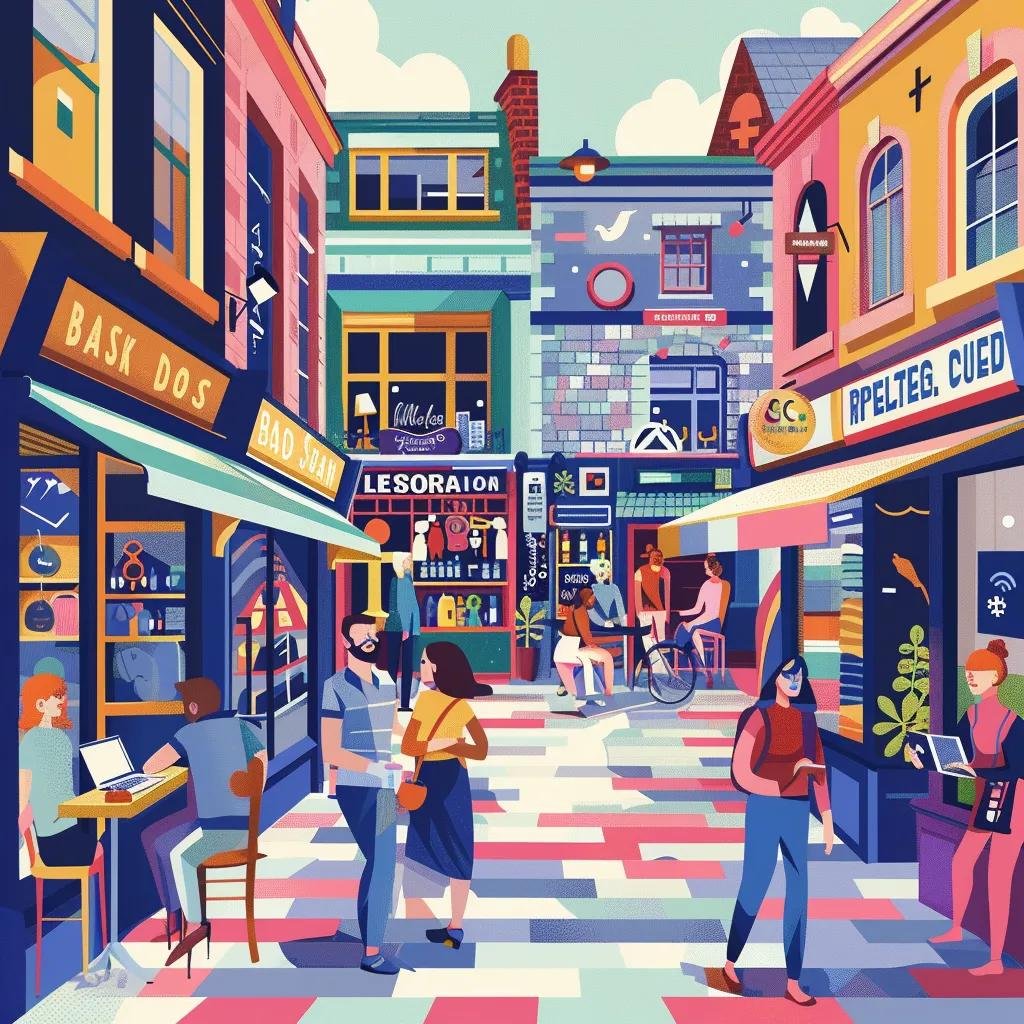 Leeds cityscape with local businesses highlighting the importance of local SEO